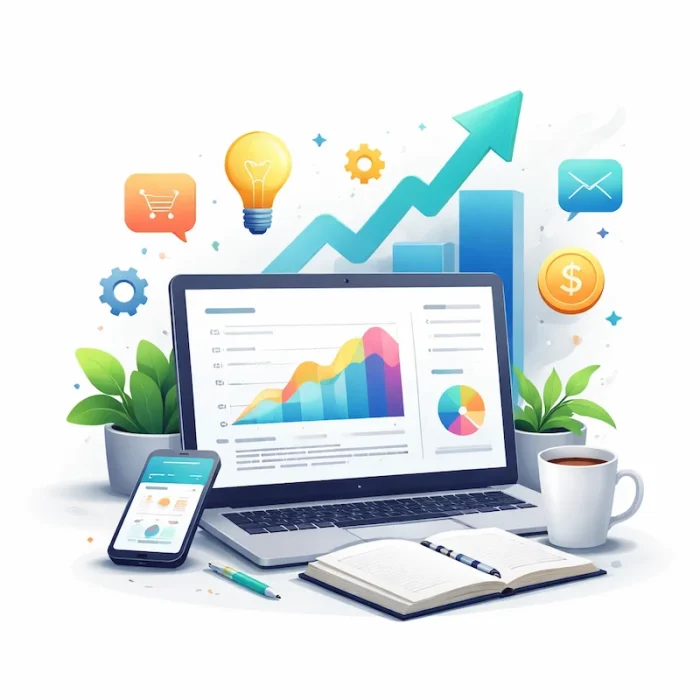 análisis de tecnología y herramientas digitales en computadora